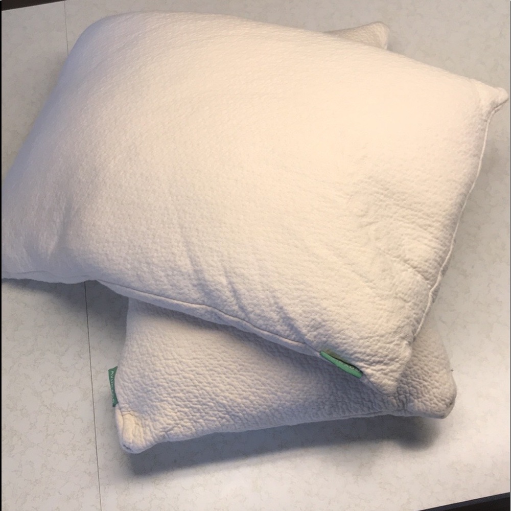 Two Avocado non-toxic organic cotton pillows standard size.